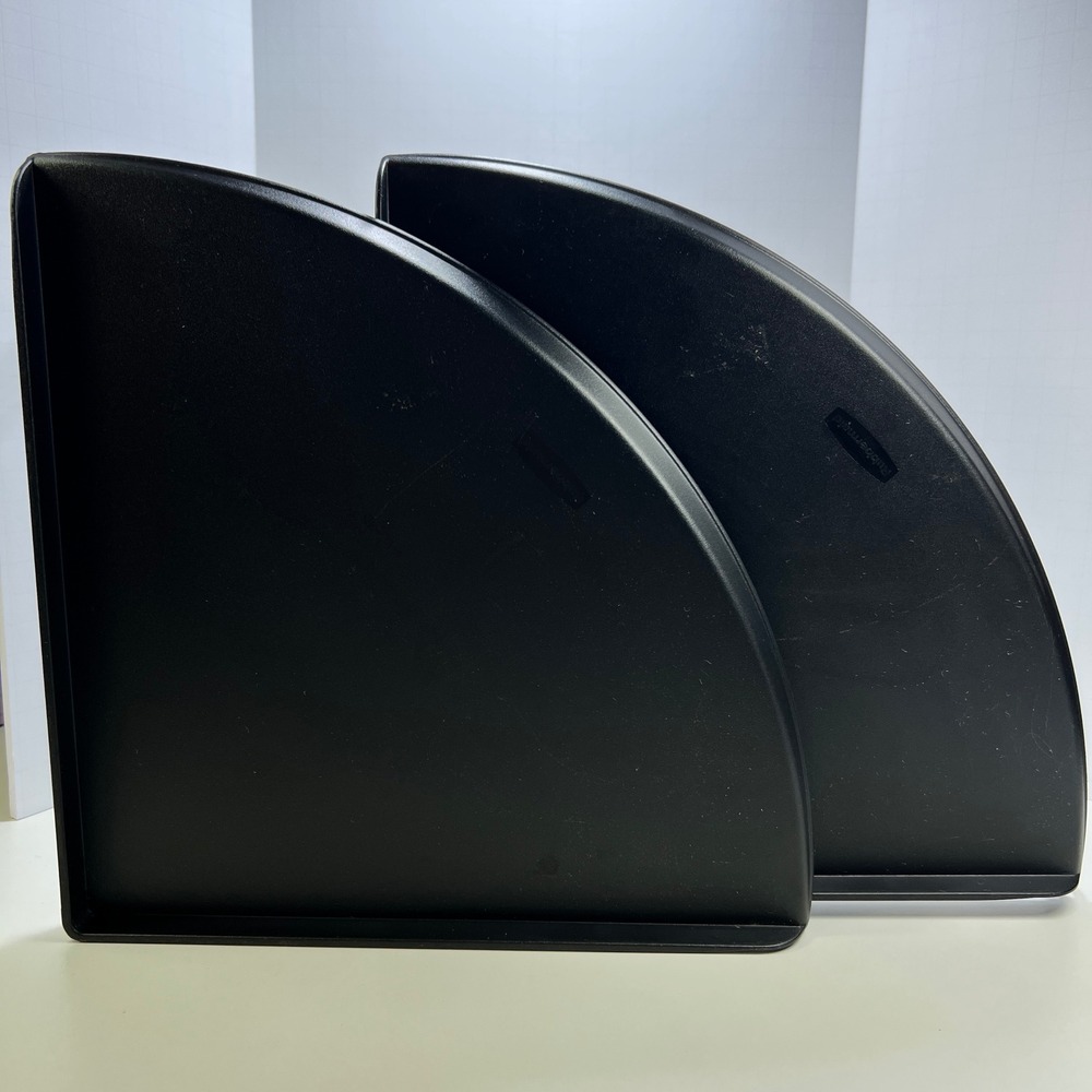 Rubbermaid Black Corner Shelf Organizer Kitchen Cabinet Pantry Riser 3R54 2 Pack